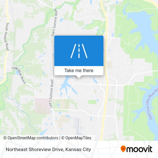 Mapa de Northeast Shoreview Drive