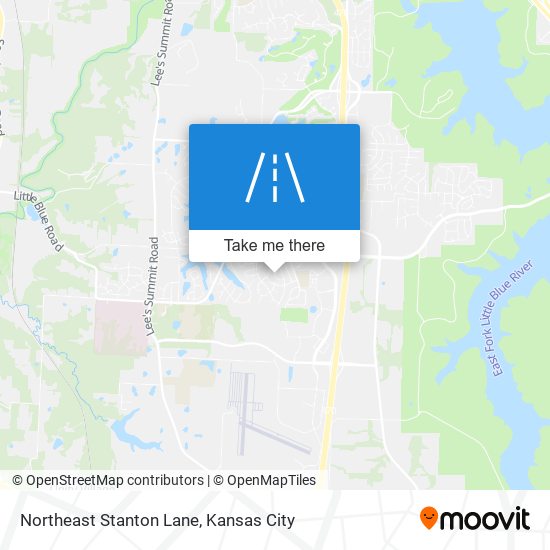 Northeast Stanton Lane map