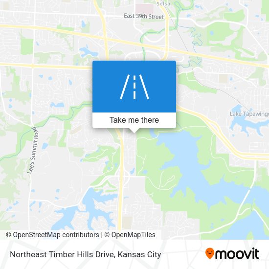 Northeast Timber Hills Drive map