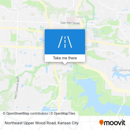 Northeast Upper Wood Road map