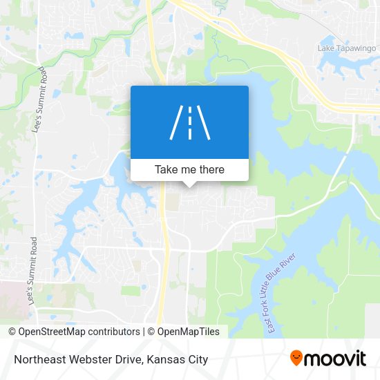 Northeast Webster Drive map