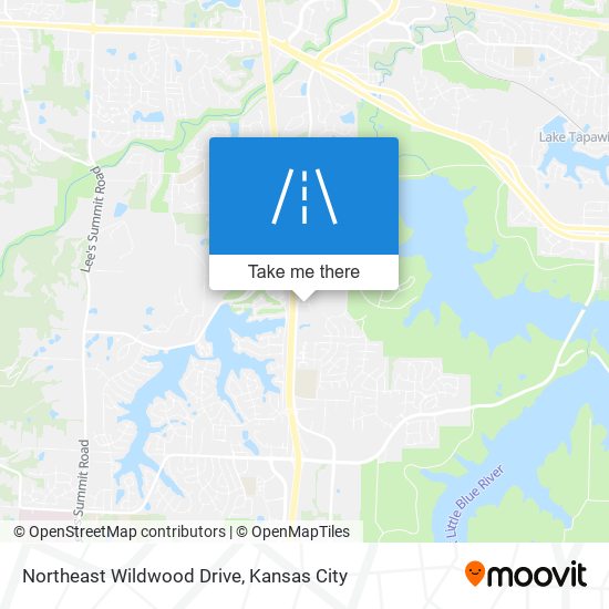 Northeast Wildwood Drive map