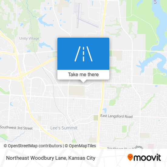 Mapa de Northeast Woodbury Lane