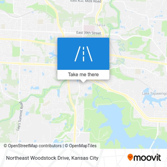 Mapa de Northeast Woodstock Drive