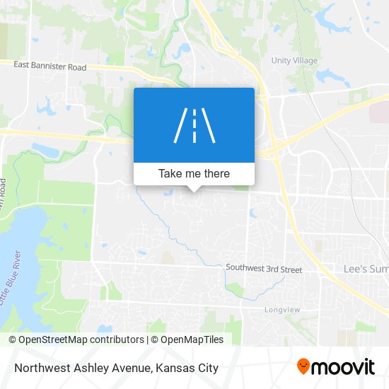 Northwest Ashley Avenue map