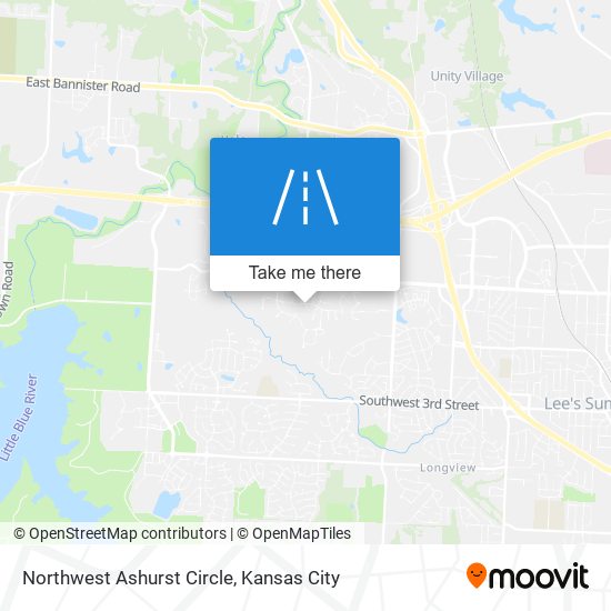 Northwest Ashurst Circle map