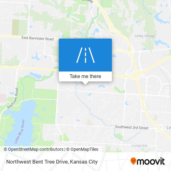 Northwest Bent Tree Drive map