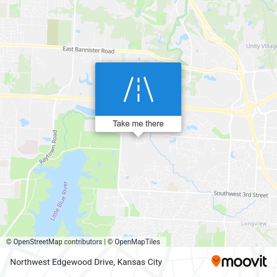 Northwest Edgewood Drive map