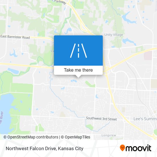 Northwest Falcon Drive map