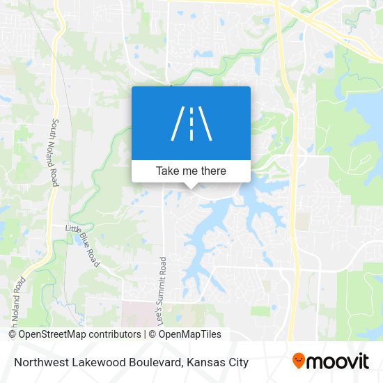 Mapa de Northwest Lakewood Boulevard