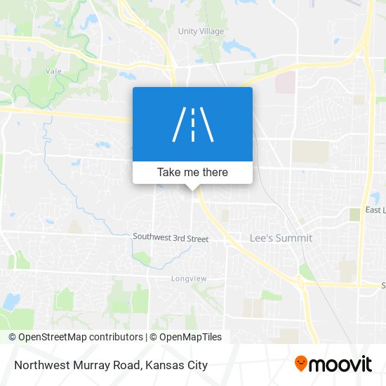Northwest Murray Road map