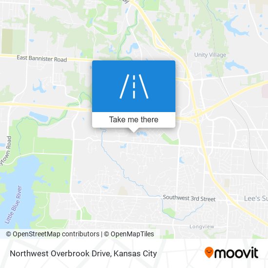 Northwest Overbrook Drive map