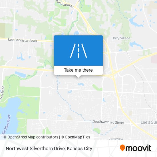 Northwest Silverthorn Drive map