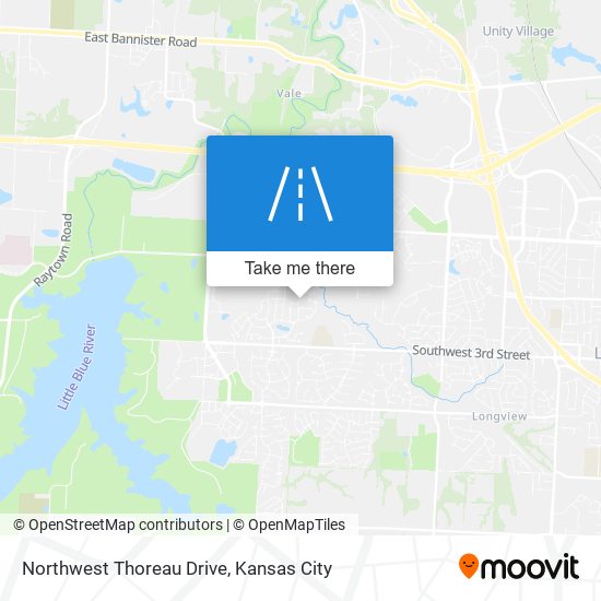 Northwest Thoreau Drive map