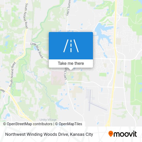 Northwest Winding Woods Drive map