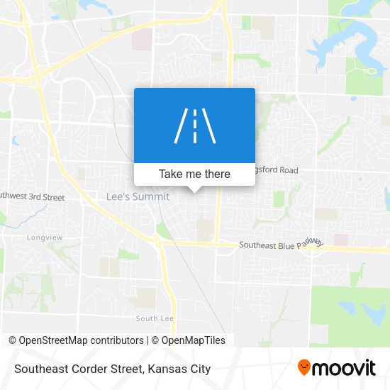Southeast Corder Street map