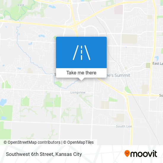 Southwest 6th Street map