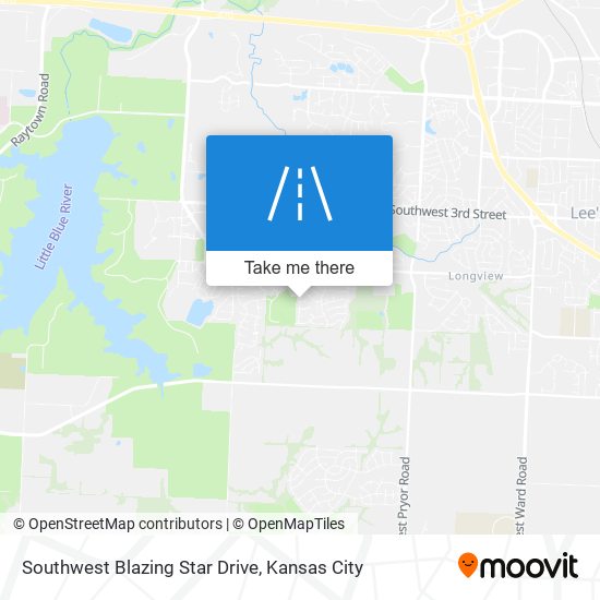 Southwest Blazing Star Drive map