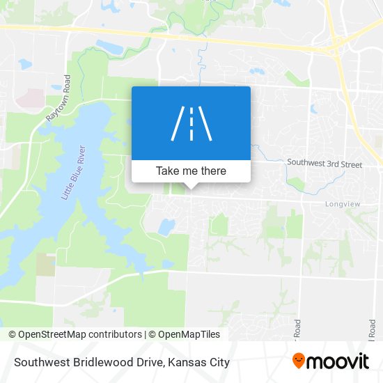 Southwest Bridlewood Drive map