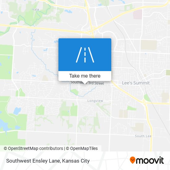 Southwest Ensley Lane map