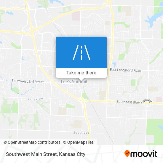 Southwest Main Street map