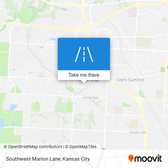 Southwest Marion Lane map