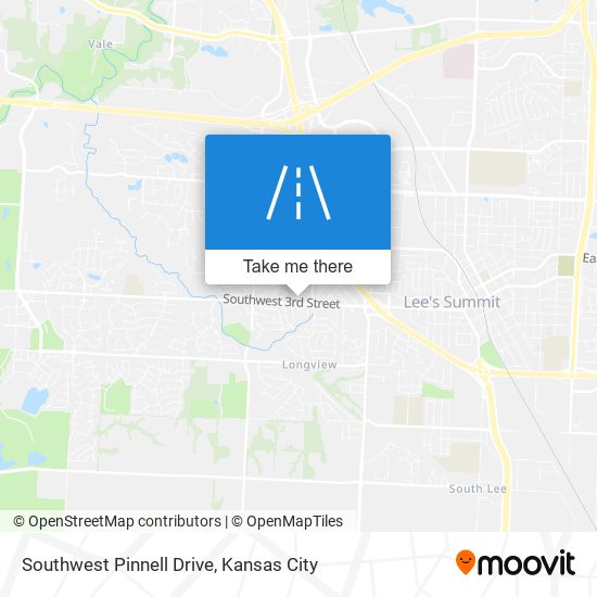 Mapa de Southwest Pinnell Drive