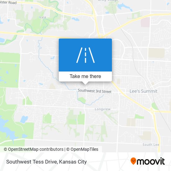 Mapa de Southwest Tess Drive