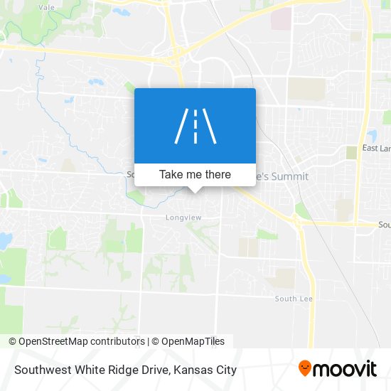 Southwest White Ridge Drive map