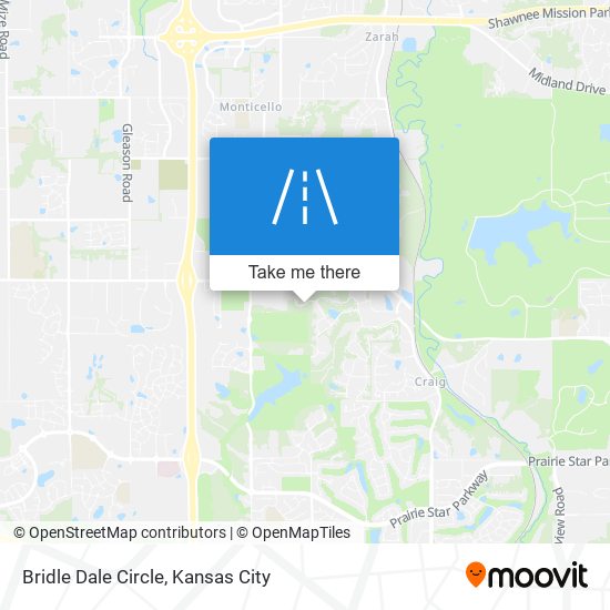 Mapa de Bridle Dale Circle