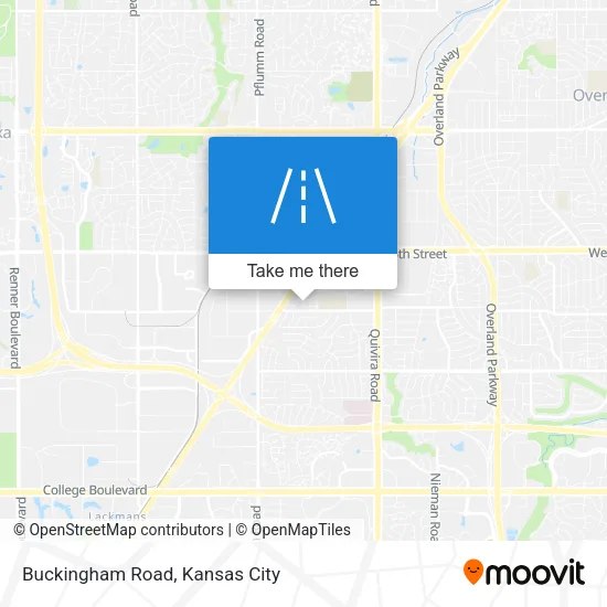 Buckingham Road map