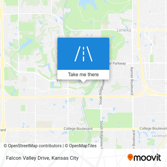 Falcon Valley Drive map