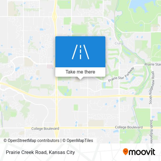 Prairie Creek Road map