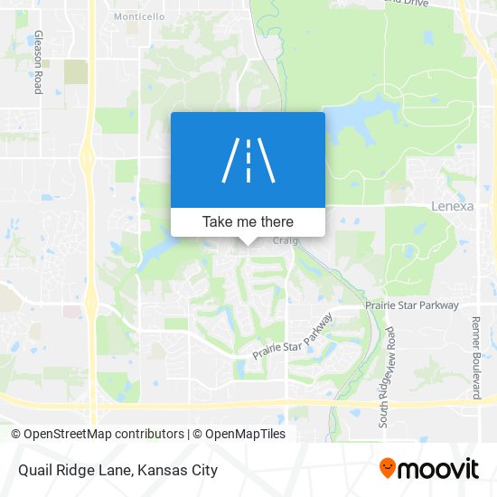 Quail Ridge Lane map