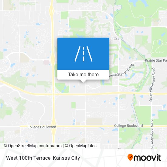 Mapa de West 100th Terrace