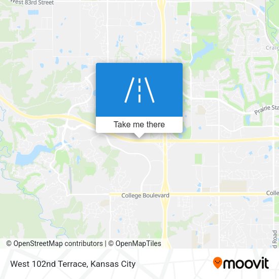 Mapa de West 102nd Terrace