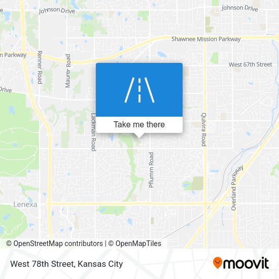 West 78th Street map