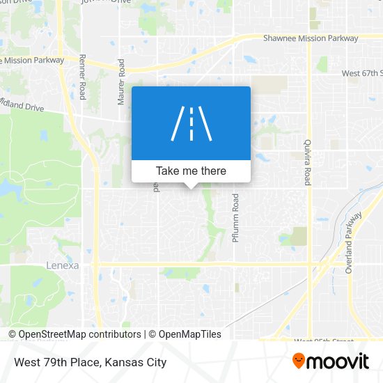 West 79th Place map