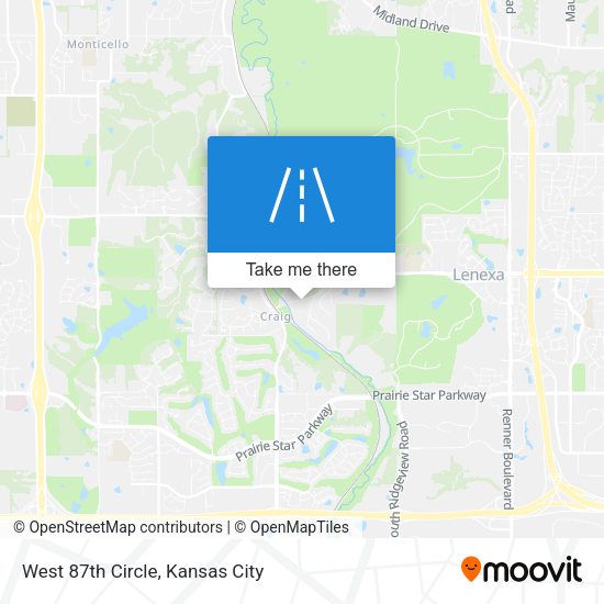 West 87th Circle map