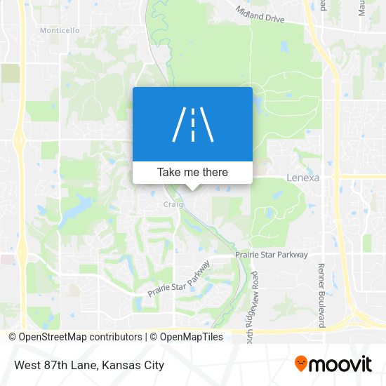 Mapa de West 87th Lane