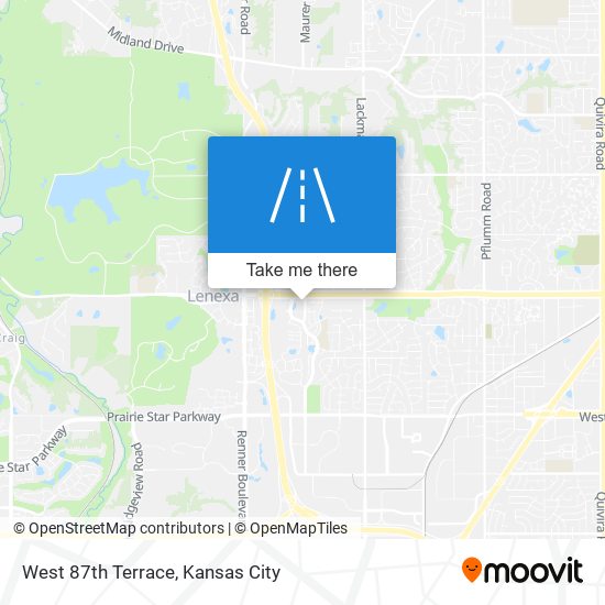 Mapa de West 87th Terrace