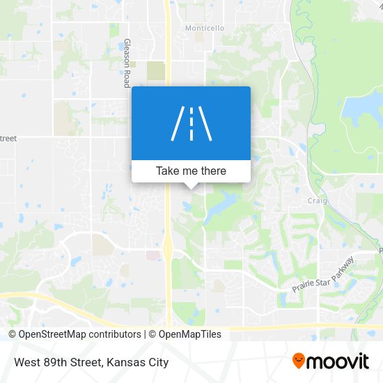 Mapa de West 89th Street