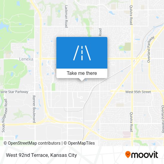 Mapa de West 92nd Terrace