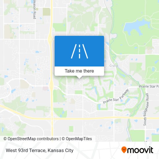 Mapa de West 93rd Terrace