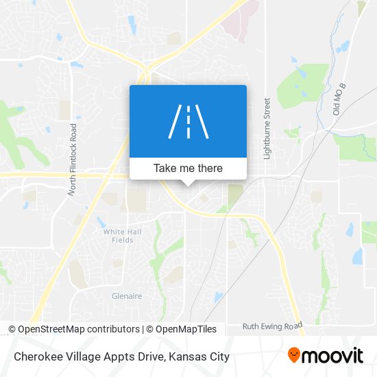Cherokee Village Appts Drive map