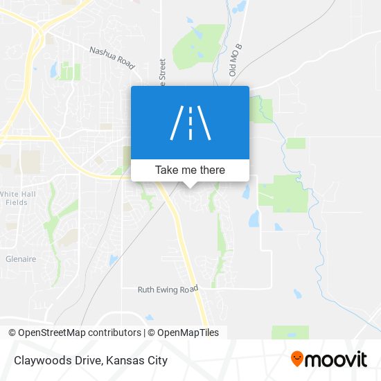 Claywoods Drive map