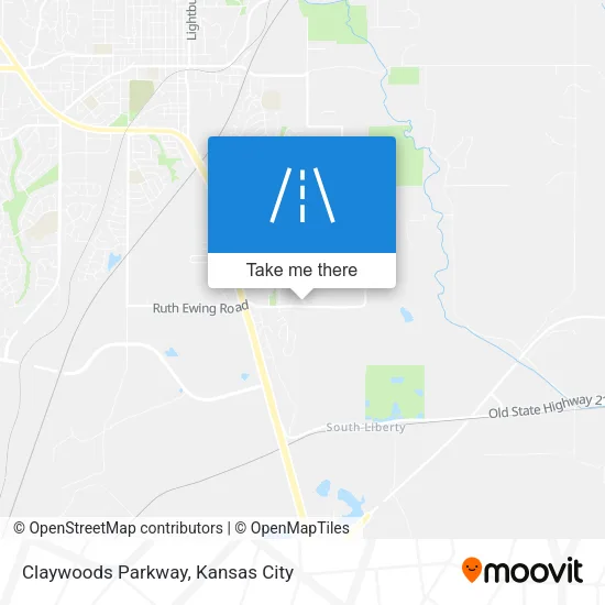 Claywoods Parkway map