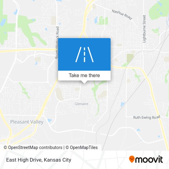 East High Drive map