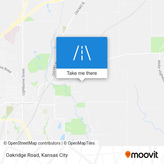 Mapa de Oakridge Road