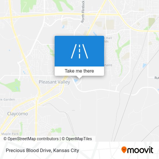 Precious Blood Drive map